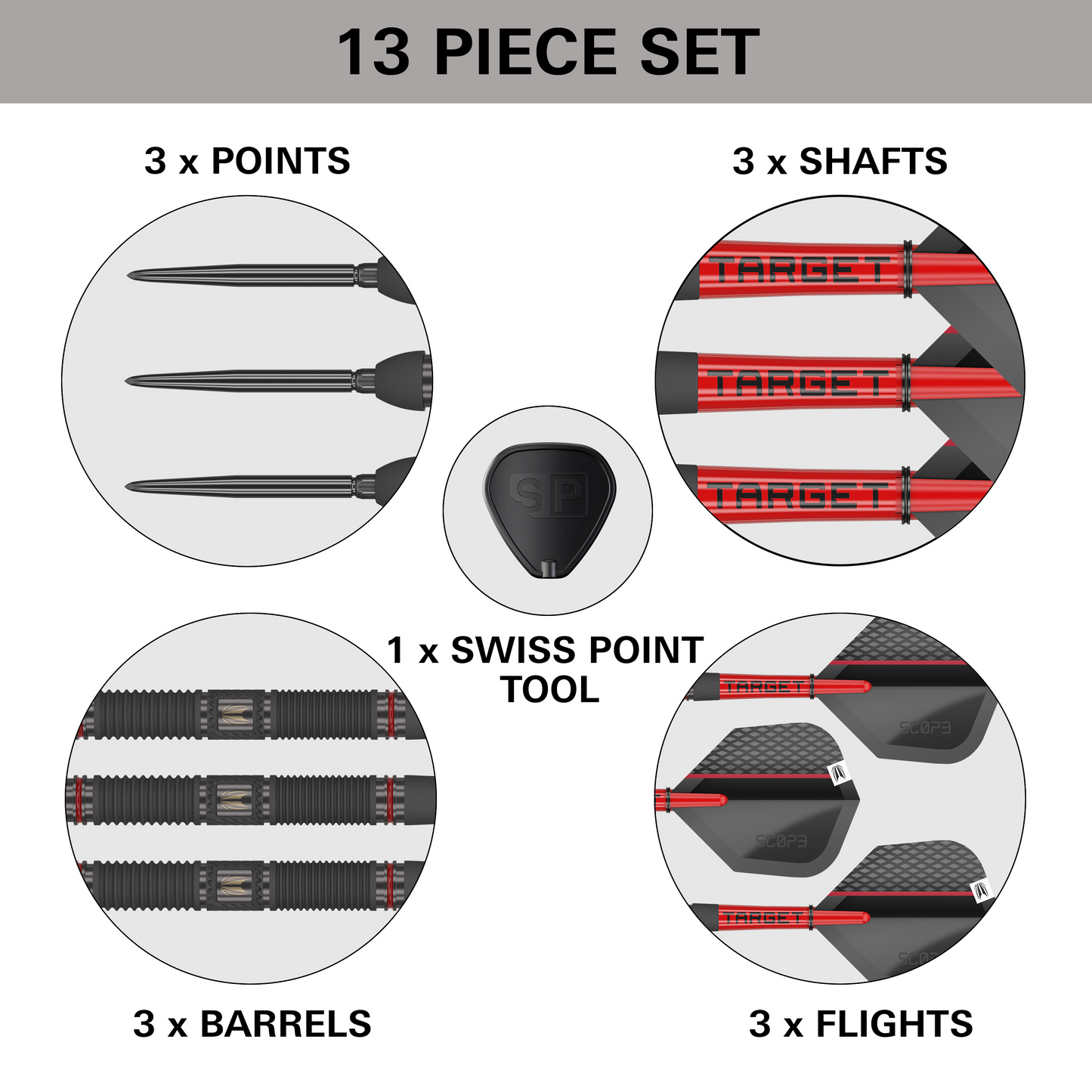 TARGET - SCOPE - 01 - SWISS POINT - 90% - 22g/23g/24g/25g