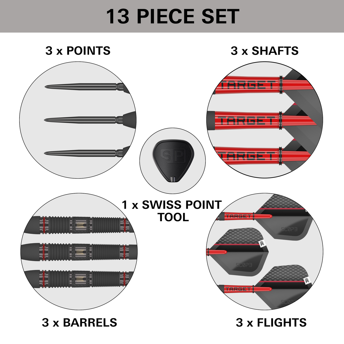 TARGET - SCOPE - 02 - SWISS POINT - 90% - 23g/24g/25g