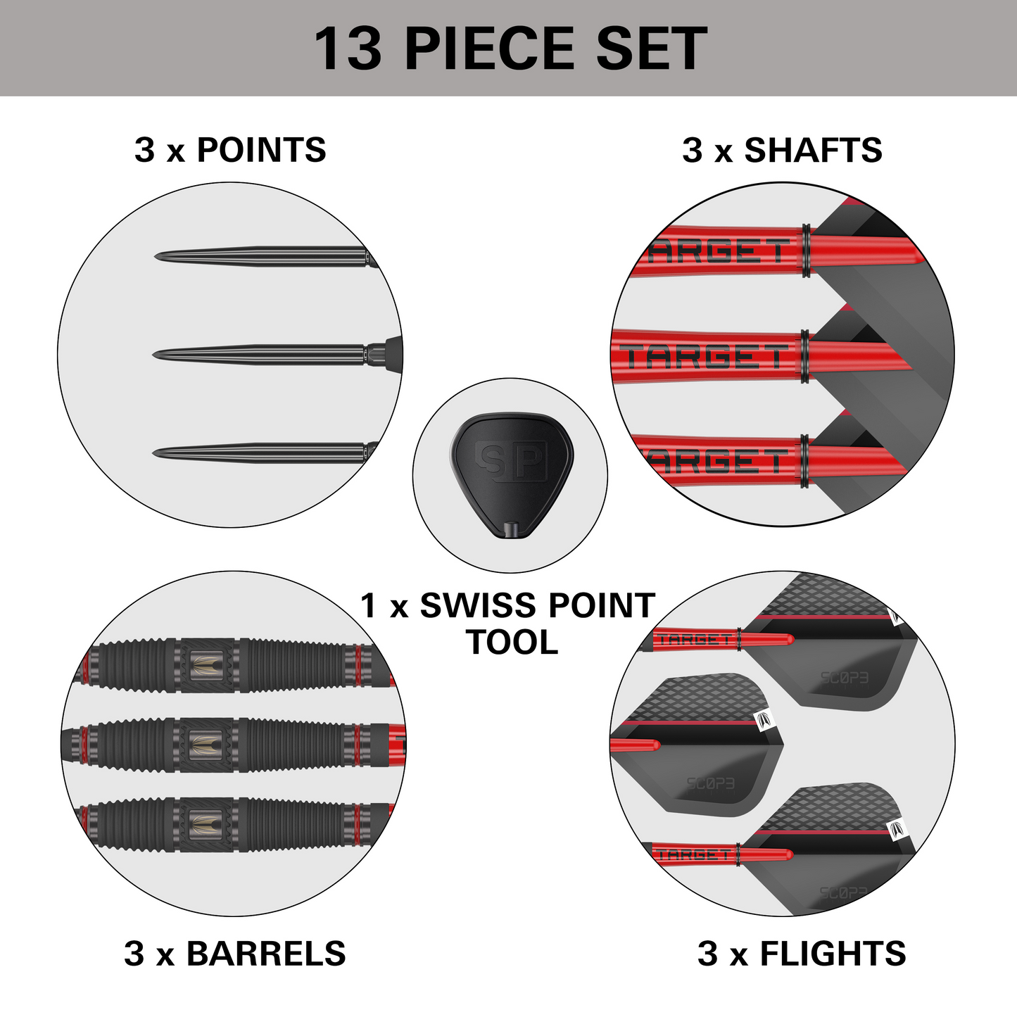 TARGET - SCOPE - 03 - SWISS POINT - 90% - 21g/23g/25g