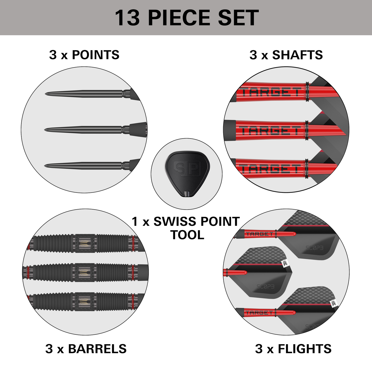 TARGET - SCOPE - 04 - SWISS POINT - 90% - 22g/23g/24g