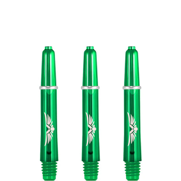 SHOT - EAGLE CLAW - Strong Polycarbonate Stems/Shafts- With Machined Rings - 'GREEN'