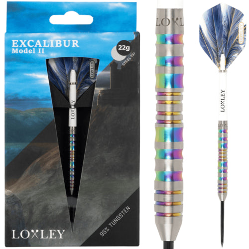 LOXLEY - EXCALIBUR  2 - STEEL TIP DARTS - 95% - 22g/24g