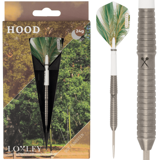 LOXLEY - HOOD - STEEL TIP DARTS - 90% - 22g/24g