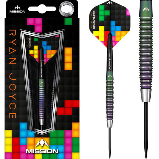 MISSION - RYAN JOYCE - PVD CORAL - STEEL TIP DARTS - 95% - 21g/23g/25g