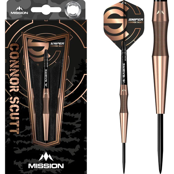 MISSION - CONOR SCUTT V2 - Steel Tip Darts - Bronze - 90% - 22g/24g