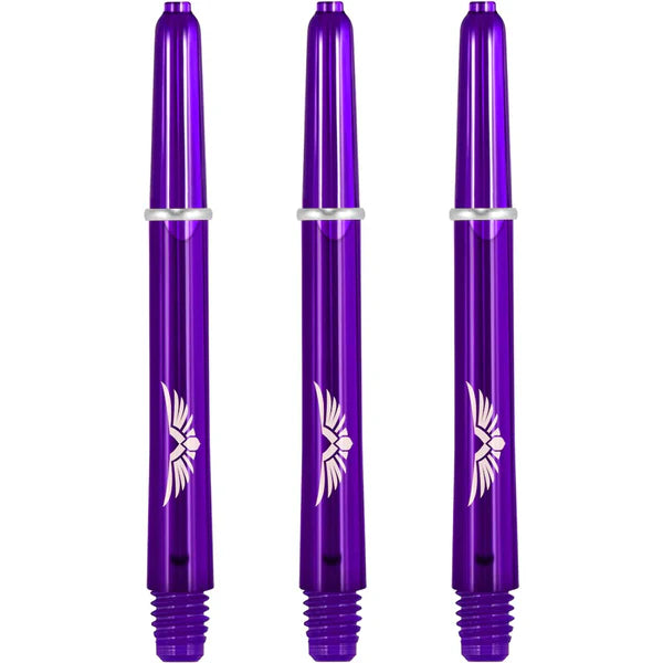 SHOT - EAGLE CLAW - Strong Polycarbonate Stems/Shafts- With Machined Rings - 'PURPLE'