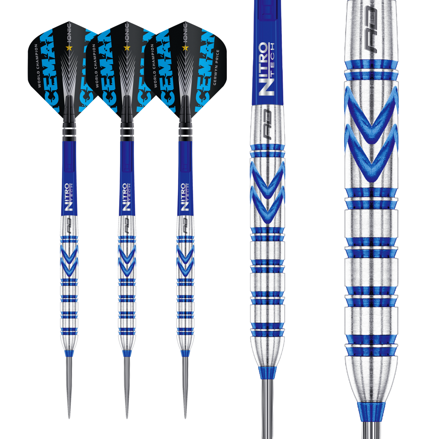 RED DRAGON - GERWYN PRICE  - STEEL TIP DARTS - 90% - 23g/24g/26g