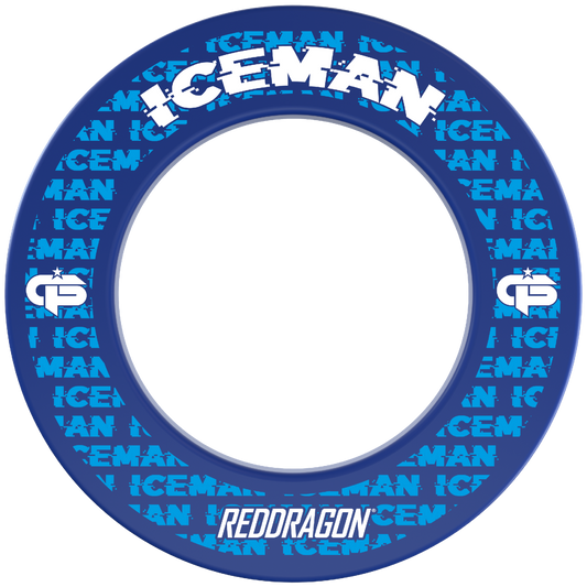 RED DRAGON - GERWYN PRICE- ICEMAN - DARTBOARD SURROUND BY RED DRAGON