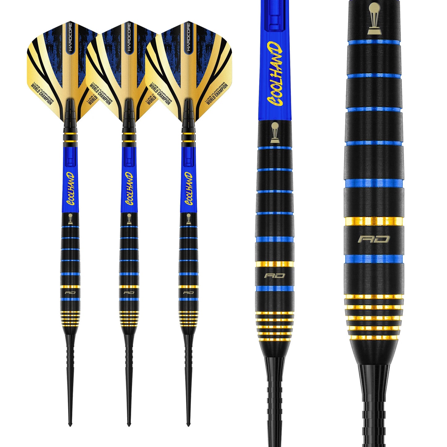 RED DRAGON - LUKE HUMPHRIES - TX4 - STEEL TIP DARTS - 90% - 22g/24g