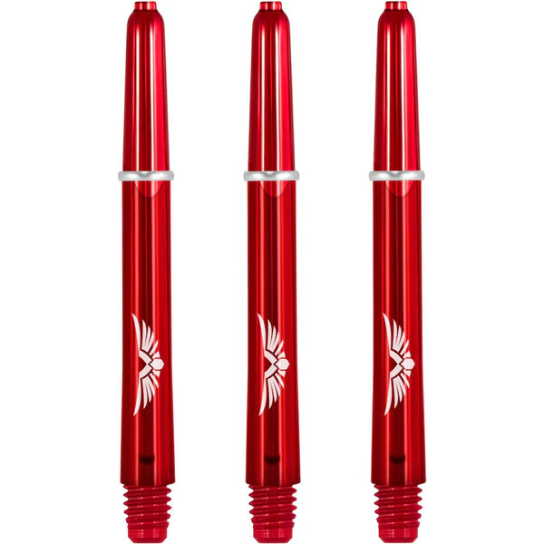 SHOT - EAGLE CLAW - Strong Polycarbonate Stems/Shafts- With Machined Rings - 'RED'