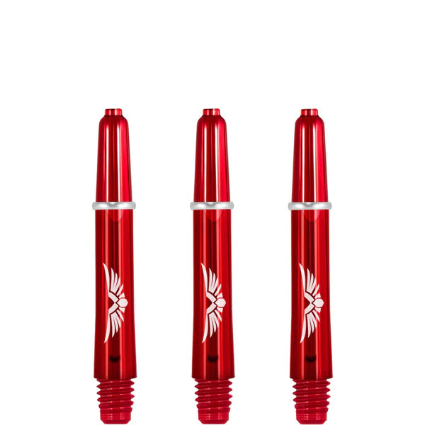 SHOT - EAGLE CLAW - Strong Polycarbonate Stems/Shafts- With Machined Rings - 'RED'