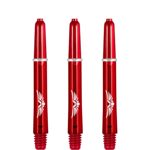 SHOT - EAGLE CLAW - Strong Polycarbonate Stems/Shafts- With Machined Rings - 'RED'