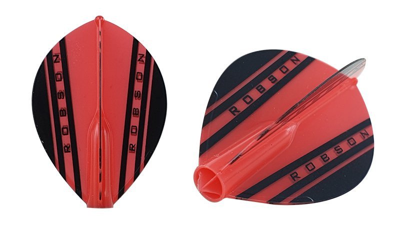 ROBSON Plus (BULL'S NL) + MOULDED FLIGHTS - PEAR V - RED
