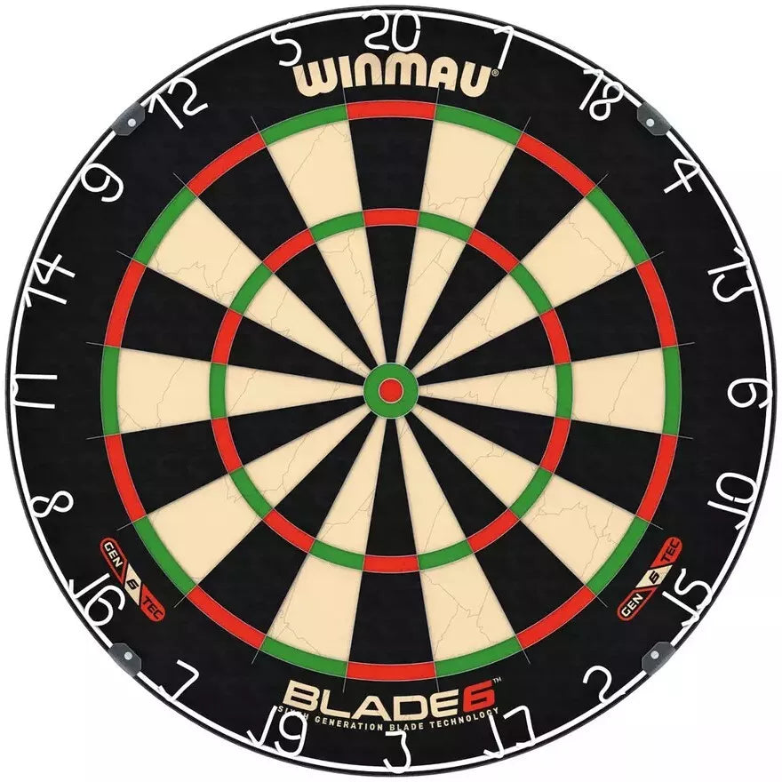 WINMAU - BLADE 6 & SURROUND SET - INC. 2 x DARTS & TOE LINE