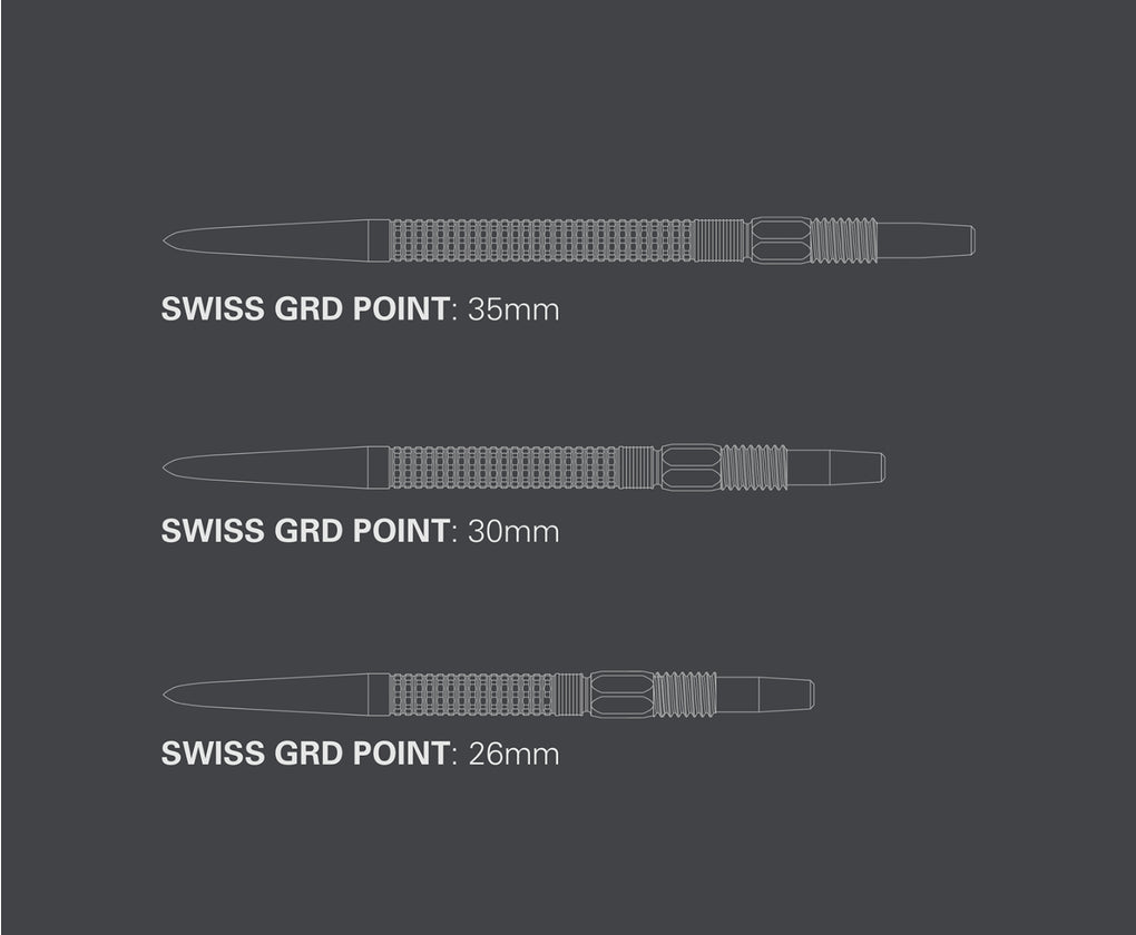 TARGET SWISS POINTS -  'GRD'  - REPLACEMENT/SPARE SWISS POINTS- 26mm/30mm/35mm