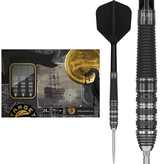 TARGET JAPAN - BLACK MARQUE - ARMAGEDDON - SWISS POINT DARTS - 90% - 24g