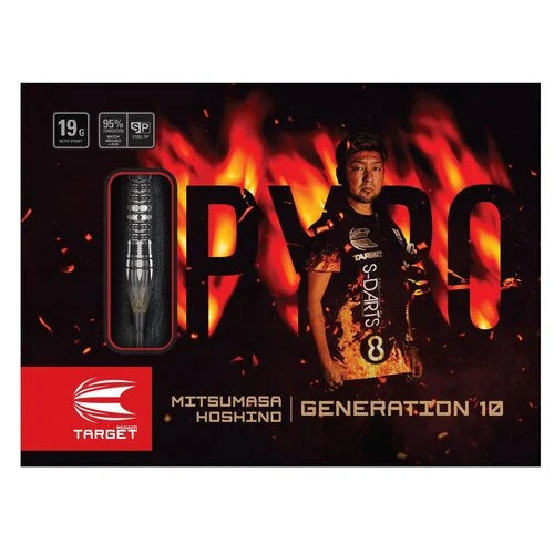 TARGET JAPAN - MITSUMASA HOSHINO - PYRO - G10 - SWISS POINT DARTS - 95% - 19g