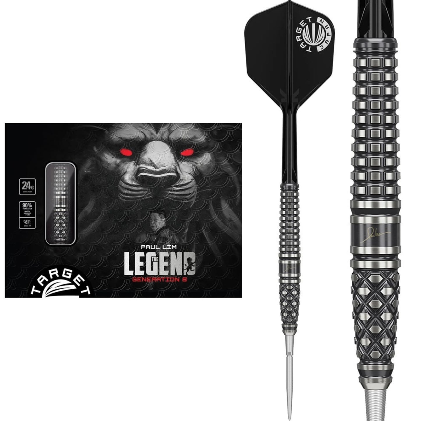 TARGET JAPAN - PAUL LIM - THE LEGEND - G8 - SWISS POINT DARTS - 90% - 24g