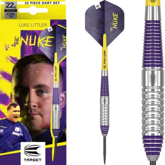 TARGET - LUKE LITTLER - BRASS - STEEL TIP POINT - BRASS DARTS - 22g