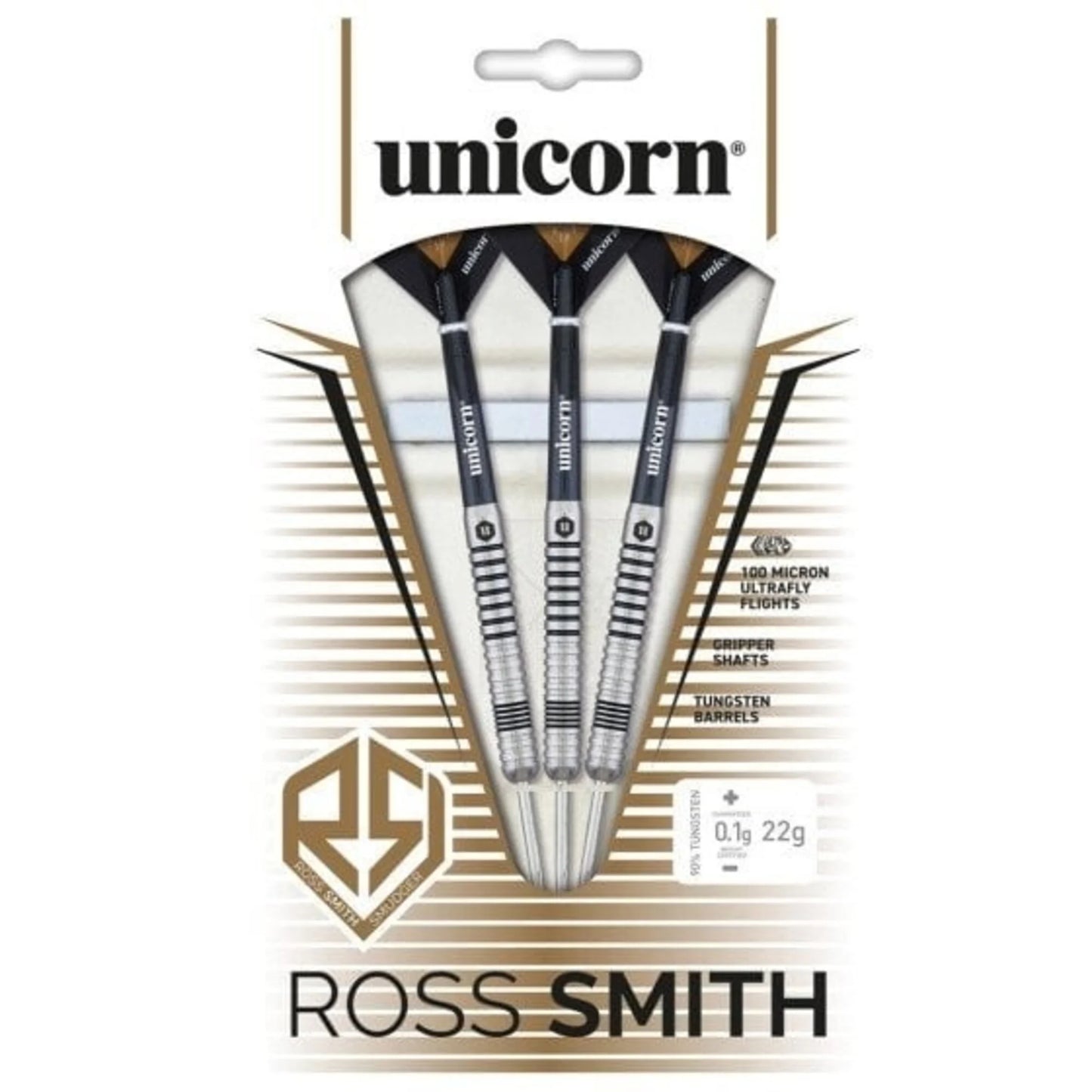 UNICORN - ROSS SMITH - SMUDGER - STEEL TIP DARTS - 80% - 22g/24g