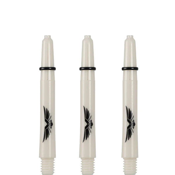 SHOT - EAGLE CLAW - Strong Polycarbonate Stems/Shafts- With Machined Rings - 'BONE WHITE'