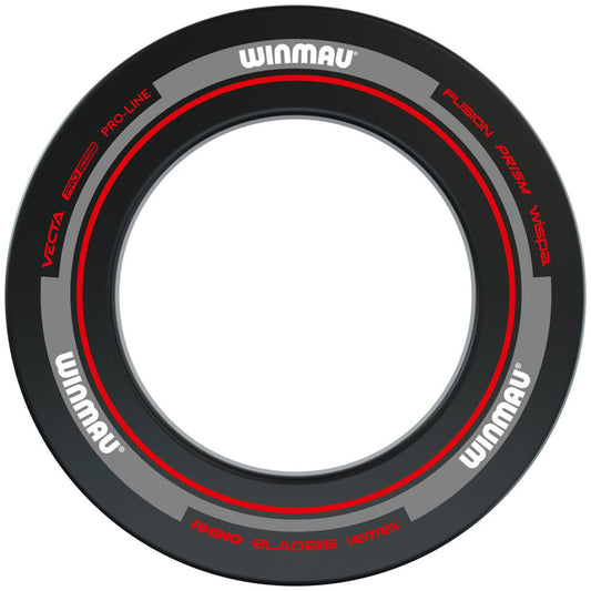 WINMAU - ADVANCE - DARTBOARD SURROUND BY WINMAU - BLACK/RED