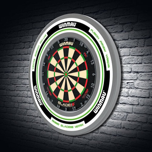 WINMAU - ADVANCE - DARTBOARD SURROUND BY WINMAU - WHITE/GREEN