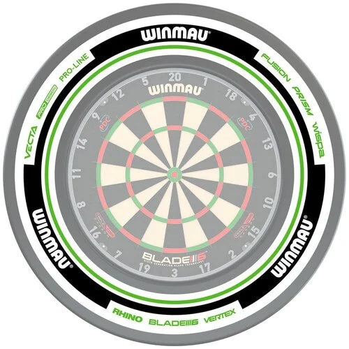 WINMAU - ADVANCE - DARTBOARD SURROUND BY WINMAU - WHITE/GREEN