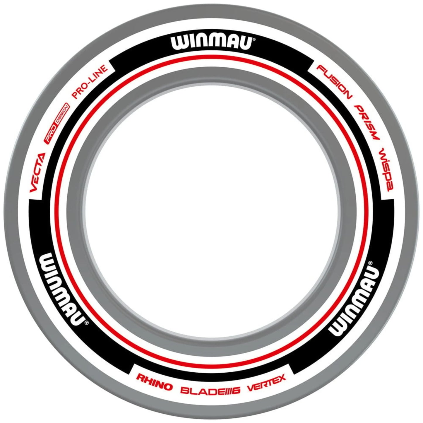 WINMAU - ADVANCE - DARTBOARD SURROUND BY WINMAU - WHITE/RED