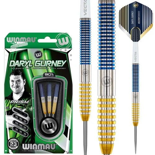 WINMAU - DARYL GURNEY - SC 1.0 SERIES - 90% - STEEL TIP DARTS - 23g