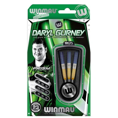 WINMAU - DARYL GURNEY - SC 1.0 SERIES - 90% - STEEL TIP DARTS - 23g