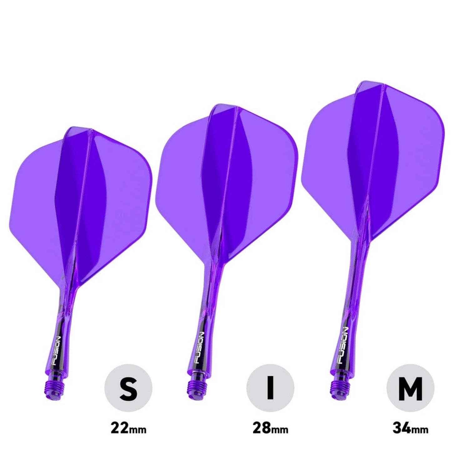 WINMAU - WINMAU FUSION - PURPLE - STANDARD (No.2)- INTEGRATED FLIGHTS - PURPLE