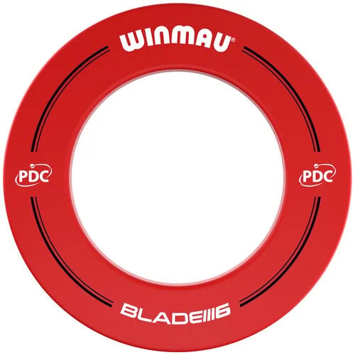 WINMAU - PDC - BLADE 6 - DARTBOARD SURROUND BY WINMAU - RED