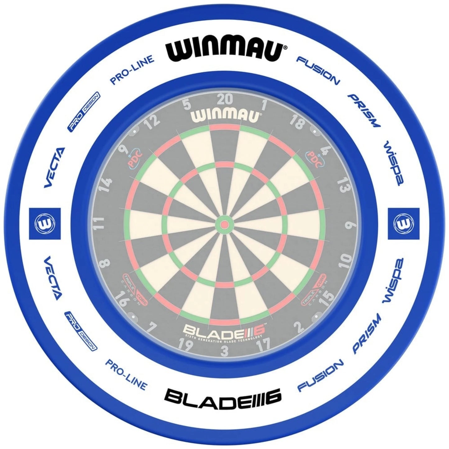 WINMAU - PRO LINE 2.0 - DARTBOARD SURROUND BY WINMAU - BLUE