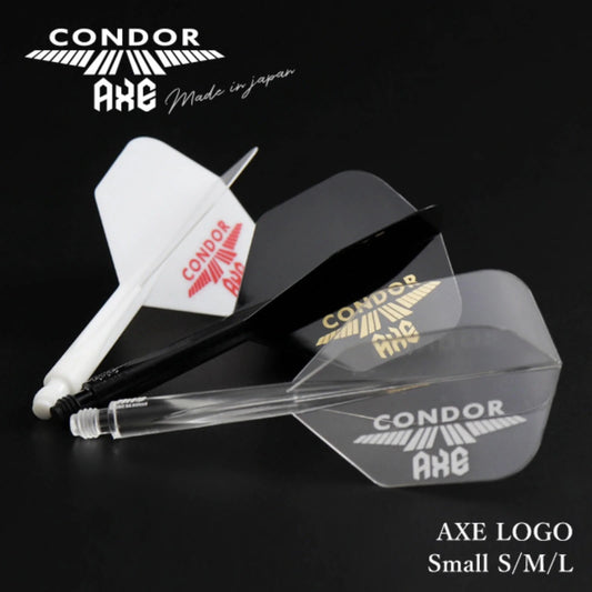 CONDOR - Condor AXE 'LOGO' Integrated Flights -SMALL - CLEAR/WHITE/BLACK