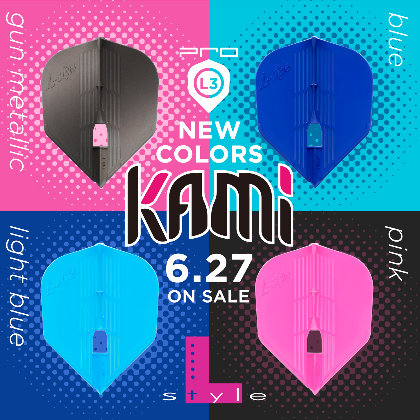 LSTYLE - KAMI Flights - L3 PRO SHAPE - (Champagne Ring not included)