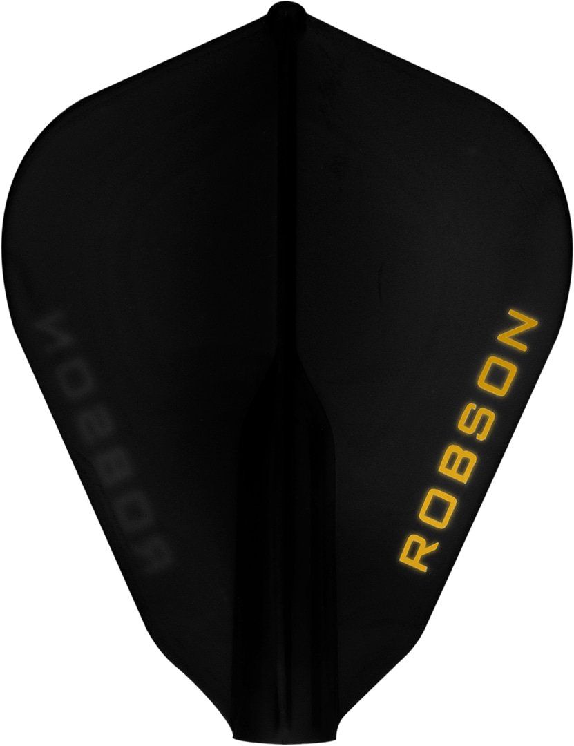 ROBSON Plus (BULL'S NL) + MOULDED FLIGHTS - KITE FSH - BLACK/WHITE